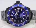Rolex Subemariner Blue Face Watch Black Watchband_th.jpg
